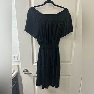 NEW! Elegant Black Off-Shoulder Dress